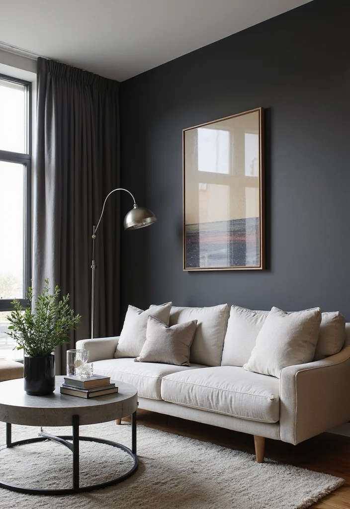 15 Stunning Spring Colors to Refresh Your Home Decor (Warning: #3 Is a Game-Changer!) - 15. Elegant Charcoal: Sophisticated Depth 1