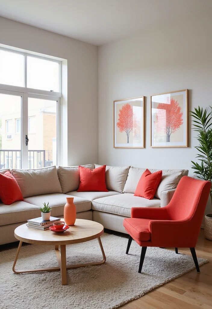 15 Stunning Spring Colors to Refresh Your Home Decor (Warning: #3 Is a Game-Changer!) - 3. Bold Coral: The Game-Changer 1