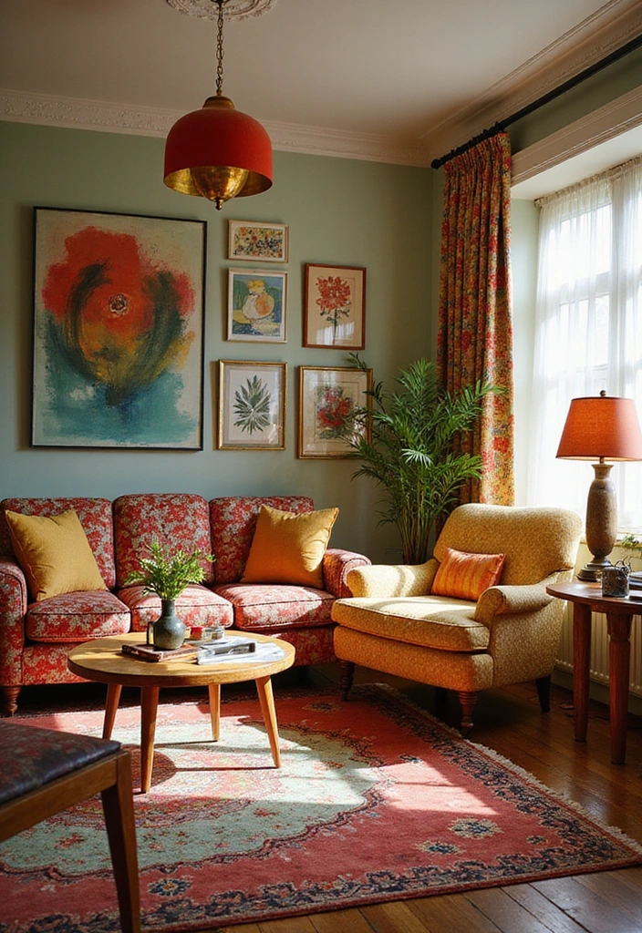 21 Stunning Contemporary Living Room Designs That Will Make You Say 'Wow!' - 15. Retro Revival 1