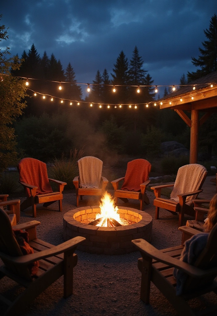 25 Cozy Rustic Outdoor Spaces That Will Make You Want to Live Outside! - 2. Cozy Fire Pit Zone 1