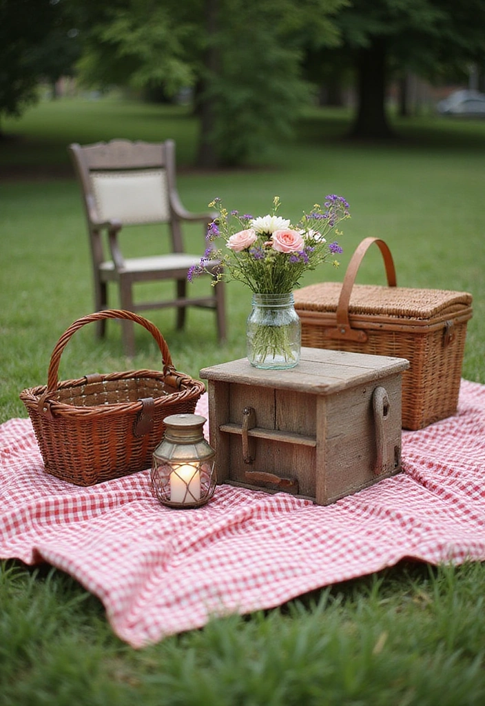 25 Cozy Rustic Outdoor Spaces That Will Make You Want to Live Outside! - 3. Vintage Picnic Area 1