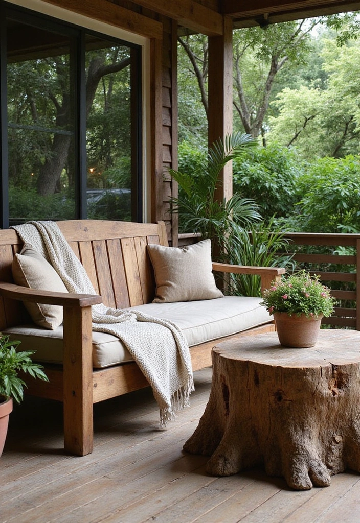 25 Cozy Rustic Outdoor Spaces That Will Make You Want to Live Outside! - 4. Rustic Lounge Area 1