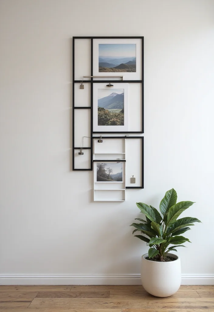 25 Stunning Photo Wall Concepts That'll Transform Your Space (You'll Want to Copy #12!) - 14. The Vertical Display 1