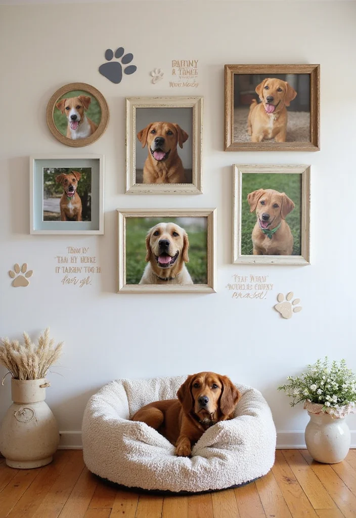 25 Stunning Photo Wall Concepts That'll Transform Your Space (You'll Want to Copy #12!) - 22. The Pet Corner 1