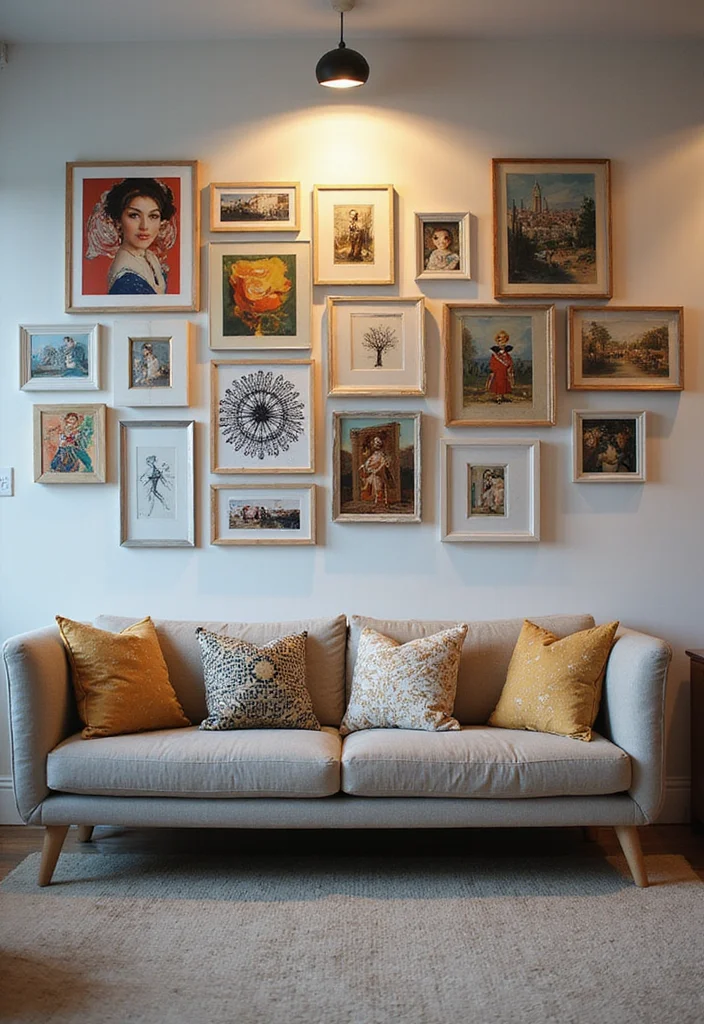 25 Stunning Photo Wall Concepts That'll Transform Your Space (You'll Want to Copy #12!) - 9. Art Meets Photography 1