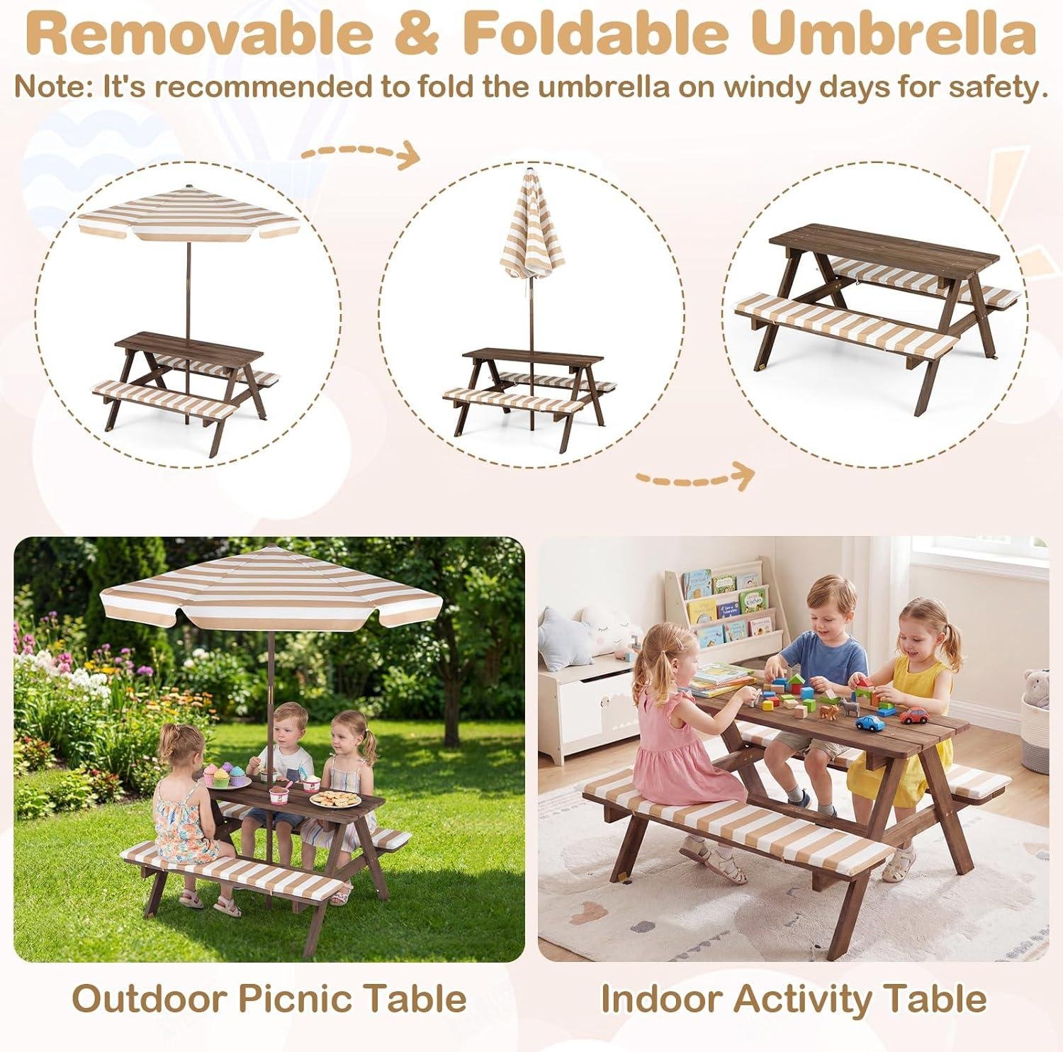 My Take on the Costzon Fir‌ Kids Picnic Table Set