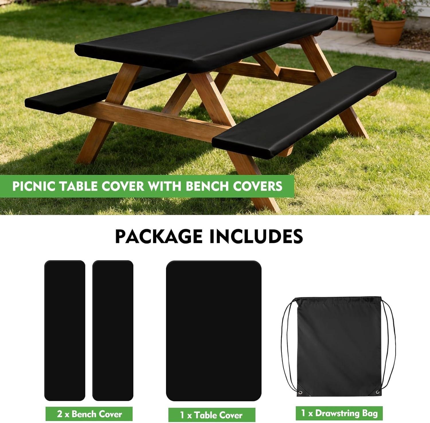 My Take:‍ 6ft Waterproof Picnic Table⁣ & Bench Covers