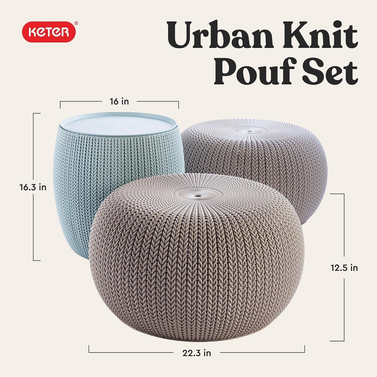 My Take on Keter’s Urban Knit Pouf + Storage Set
