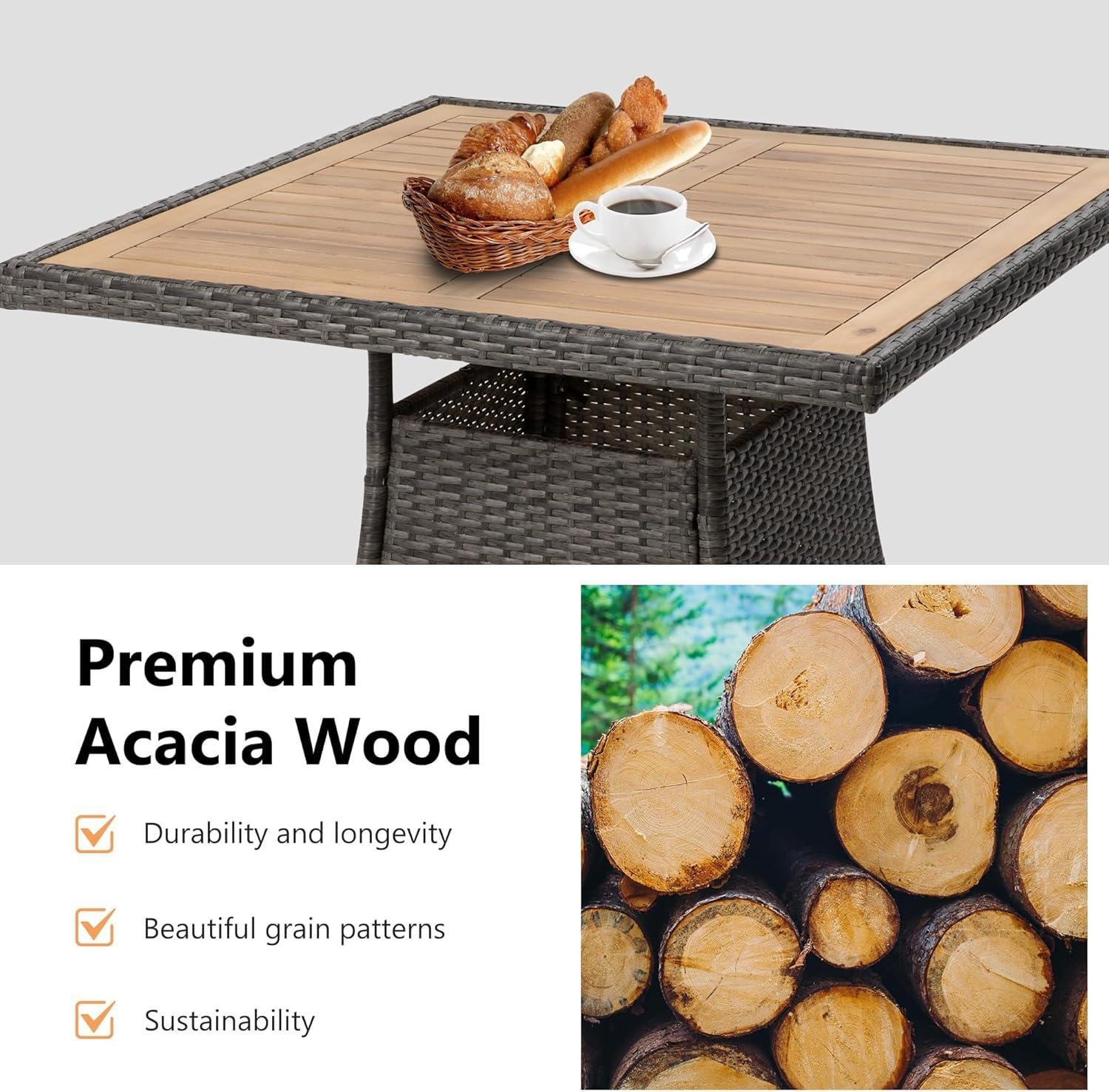 My Take‌ on Wisteria⁢ Lane Rattan & Acacia Set ⁢for 4