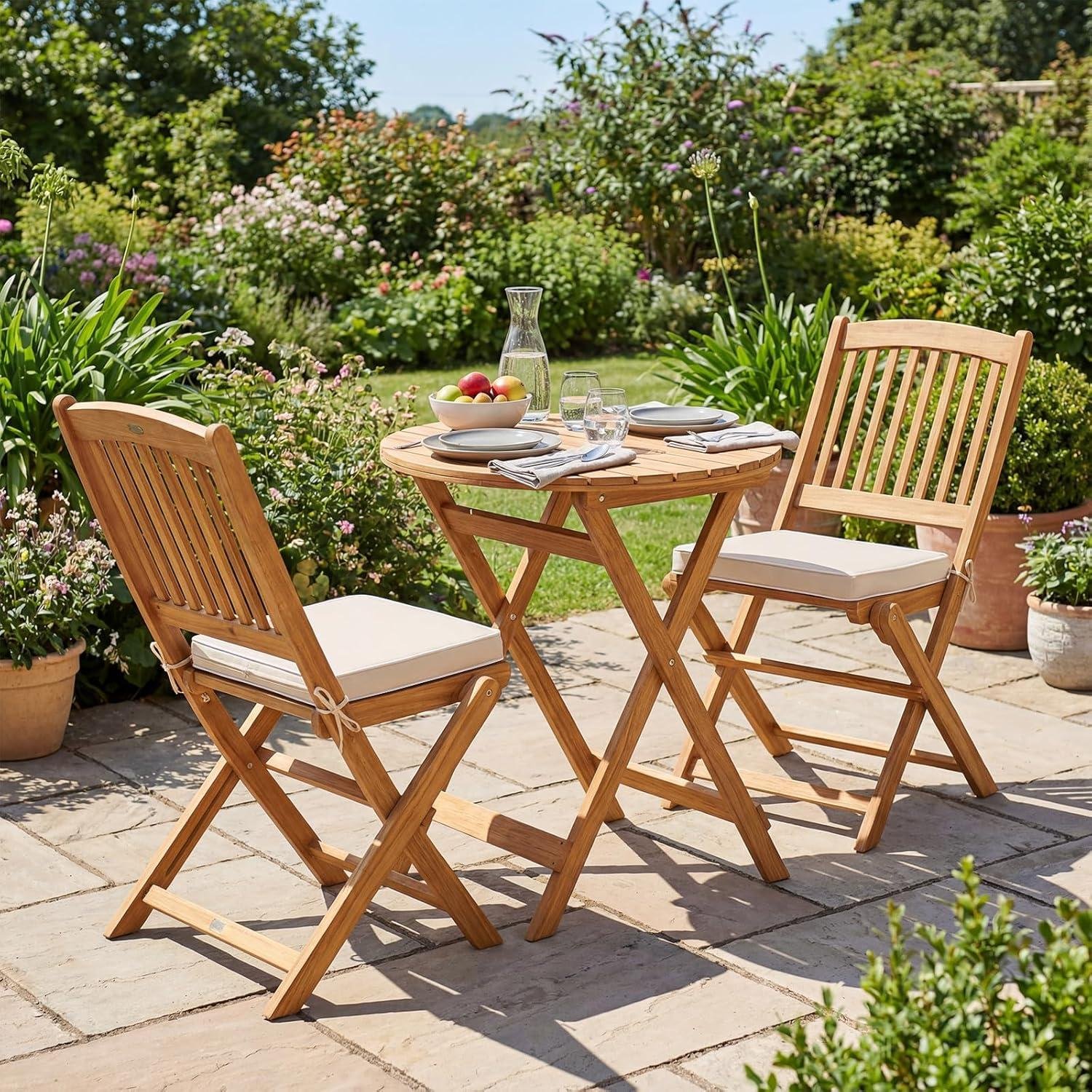 Why ⁣I Chose This Folding Acacia Bistro⁣ Set Outside