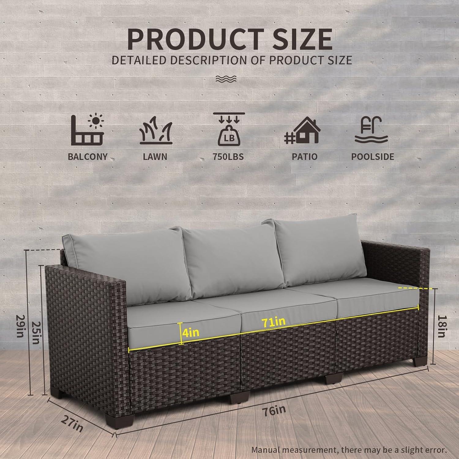 My Take on the WAROOM Rattan 3-Seat Patio⁢ Sofa