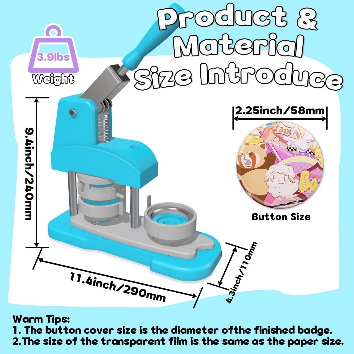 Blue button Maker Press Review: Right for Our Shop?
