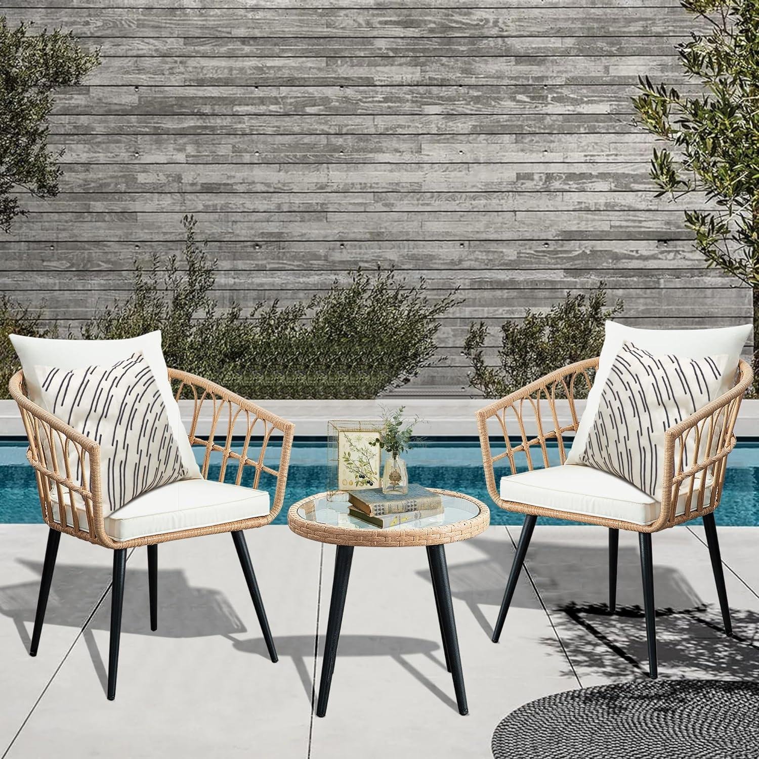 My Take on the PORWEY 3-Piece Wicker bistro Set