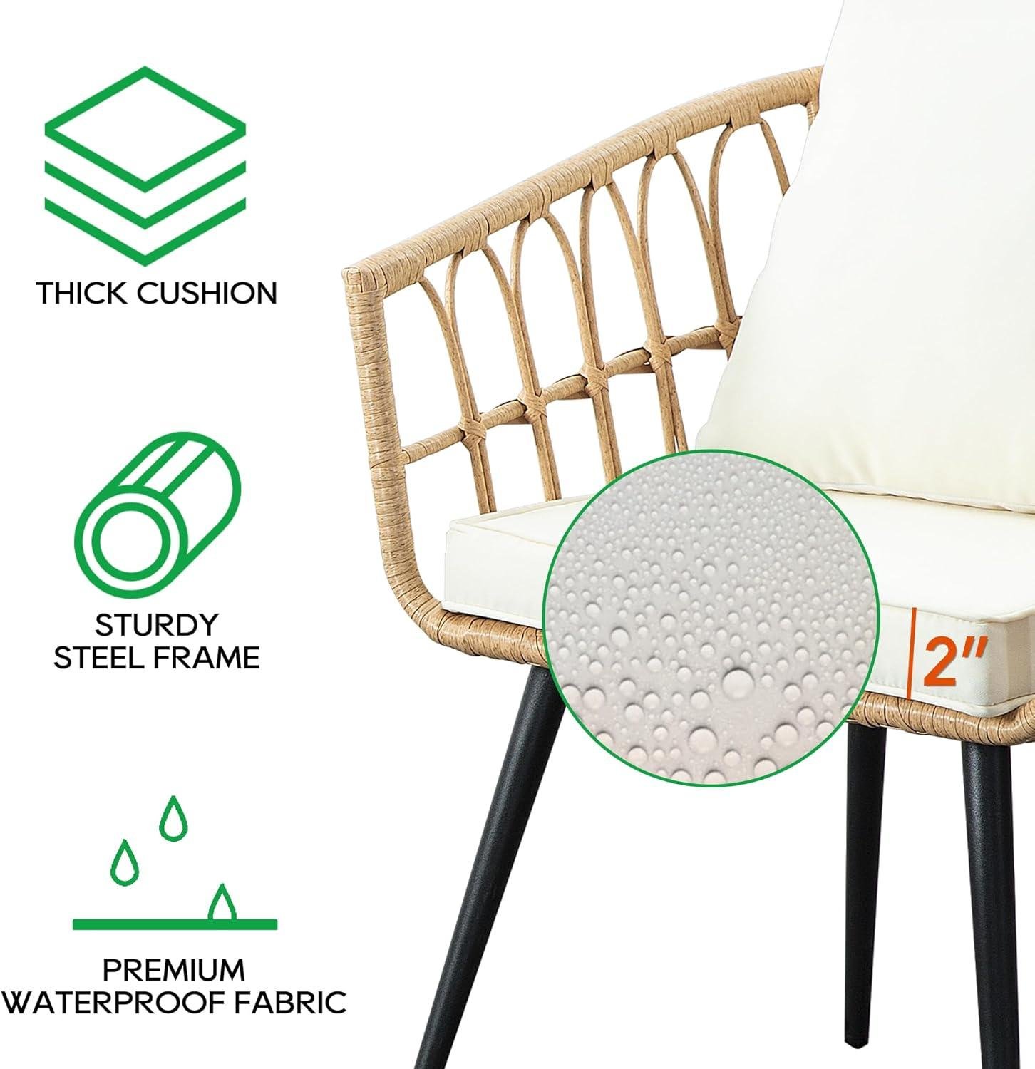 My Take on the PORWEY 3-Piece‍ Wicker Bistro Set