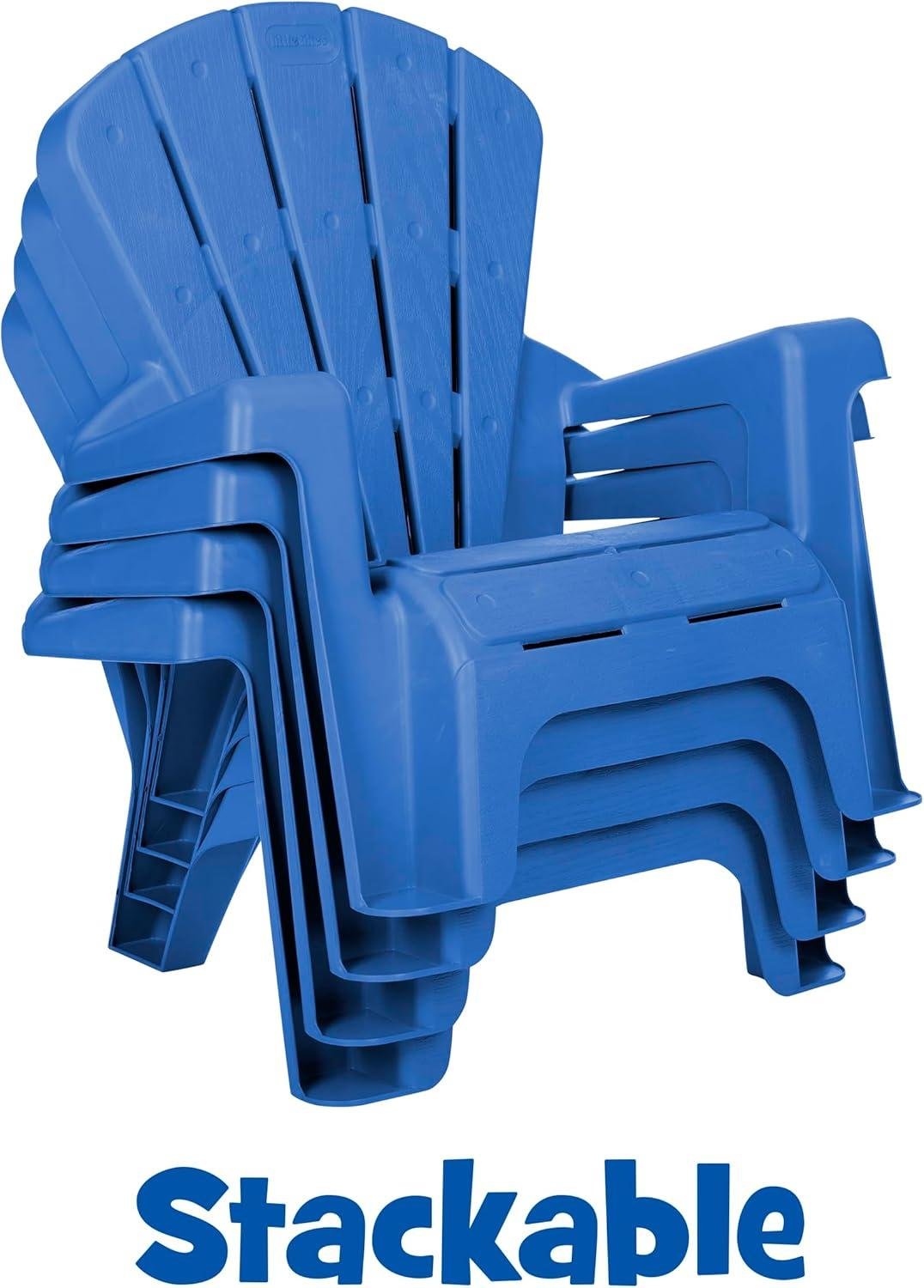 How I⁣ Use Little Tikes Blue Garden Chairs Outdoors