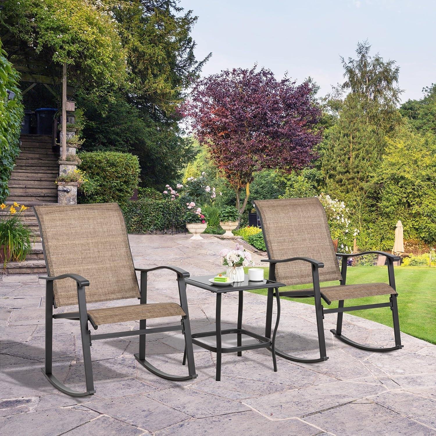 My Take: ⁤Shintenchi 3-Piece Rocking ‍Bistro Set