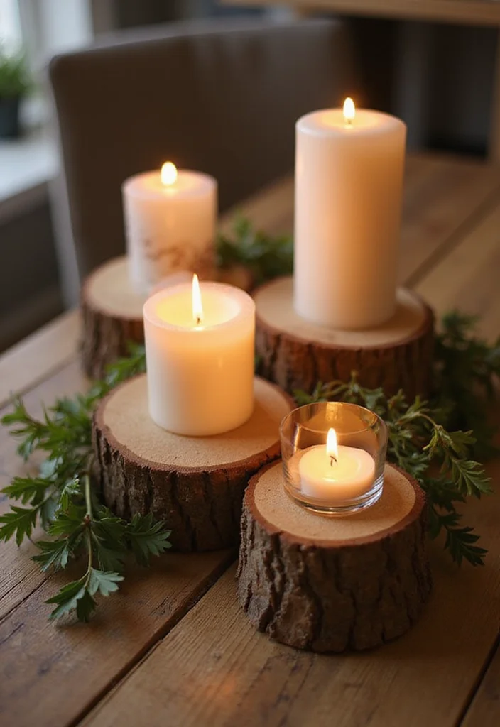 10 Rustic Wood Projects You Can Make Today (You'll Be Amazed at #5!) - 10. Rustic Candle Holders 1