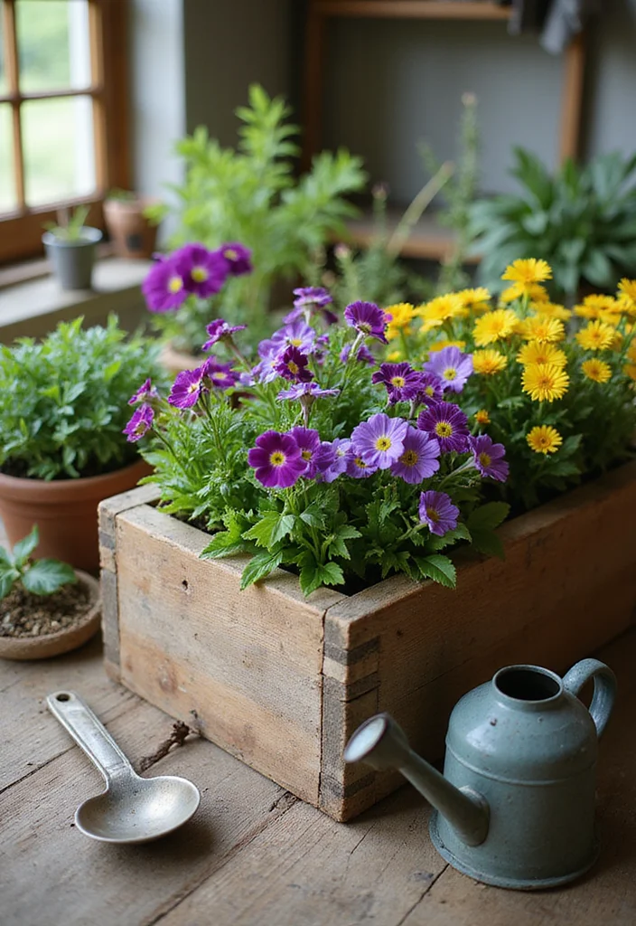 10 Rustic Wood Projects You Can Make Today (You'll Be Amazed at #5!) - 2. Charming Wooden Planter Box 1