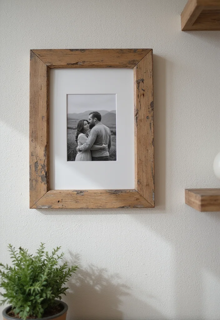 10 Rustic Wood Projects You Can Make Today (You'll Be Amazed at #5!) - 4. DIY Rustic Picture Frame 1