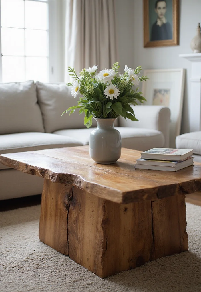 10 Rustic Wood Projects You Can Make Today (You'll Be Amazed at #5!) - 5. Stunning Wood Coffee Table 1