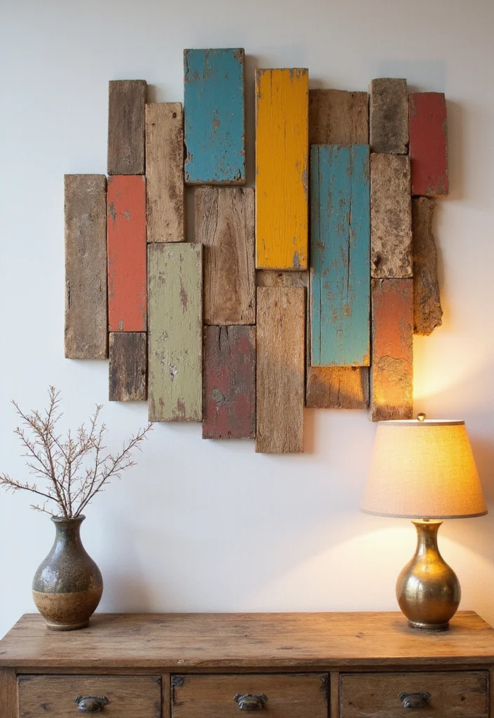 10 Rustic Wood Projects You Can Make Today (You'll Be Amazed at #5!) - 6. Rustic Wall Art 1