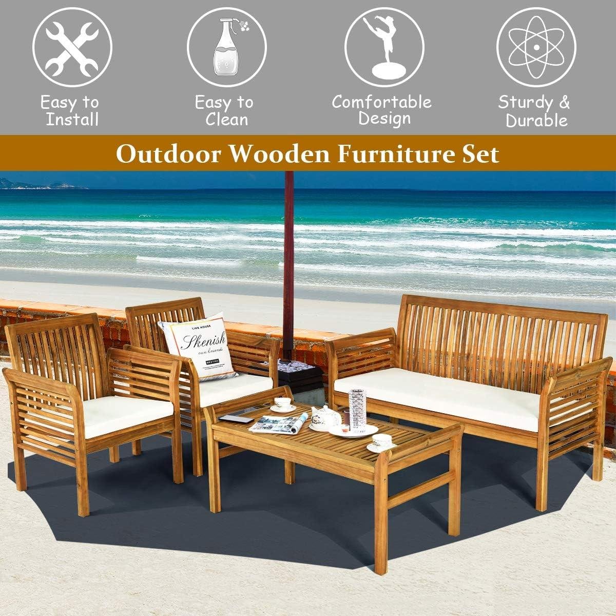 My Take on Tangkula’s Acacia 4-Piece Patio Set