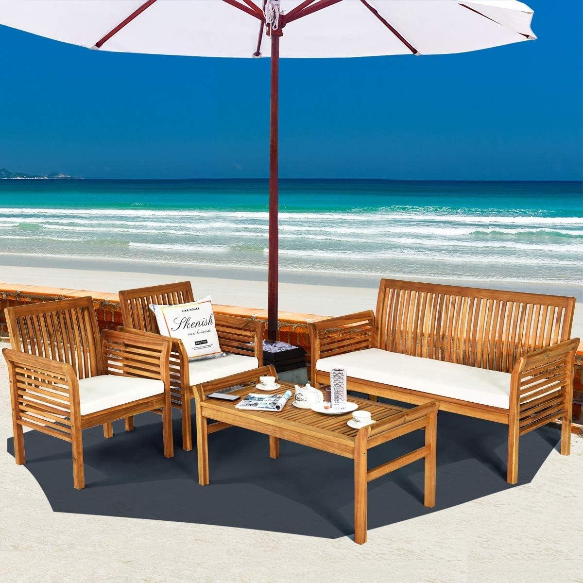 My Take on ​Tangkula’s acacia 4-Piece Patio Set