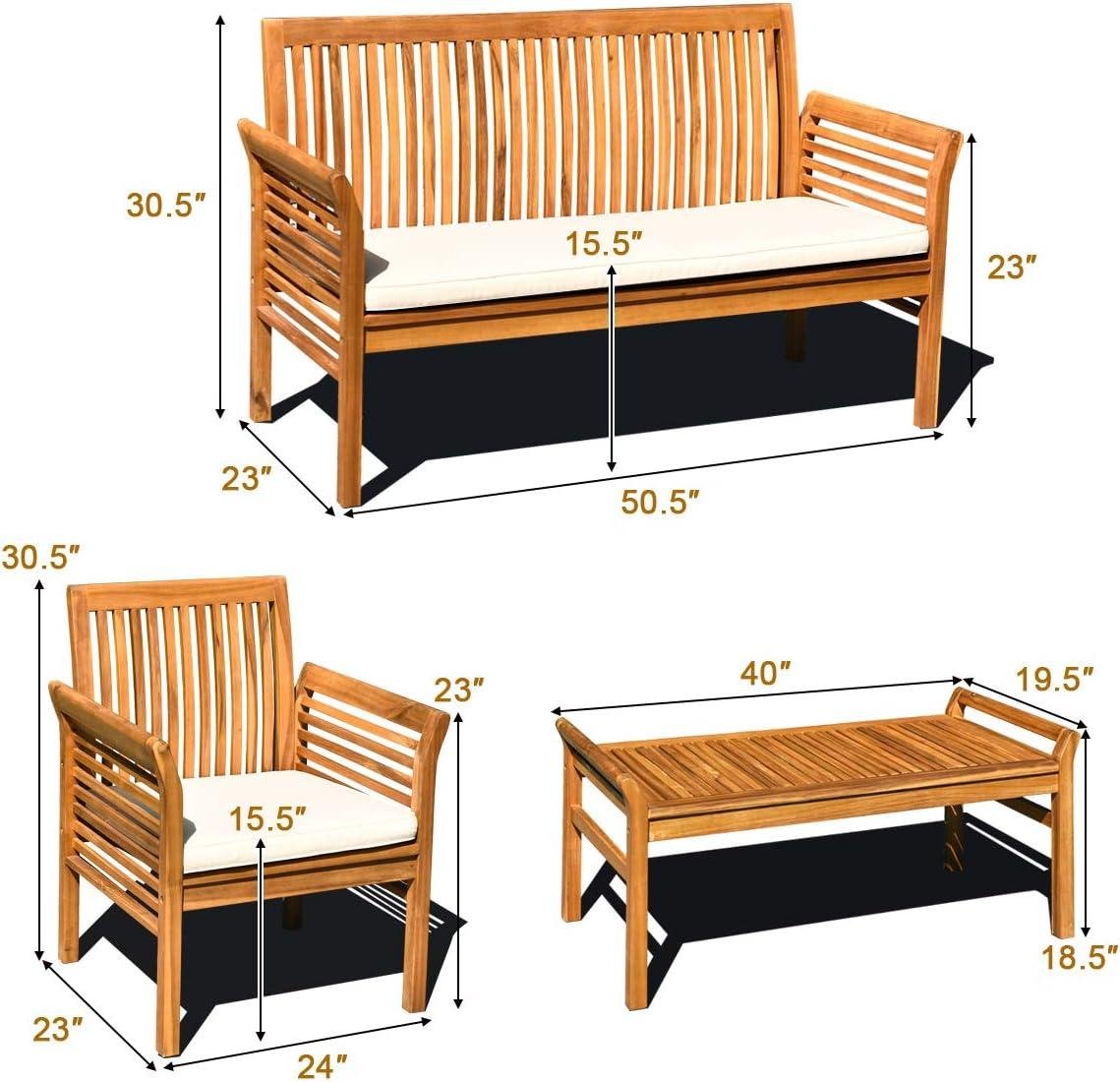 My Take on Tangkula’s Acacia 4-Piece Patio Set