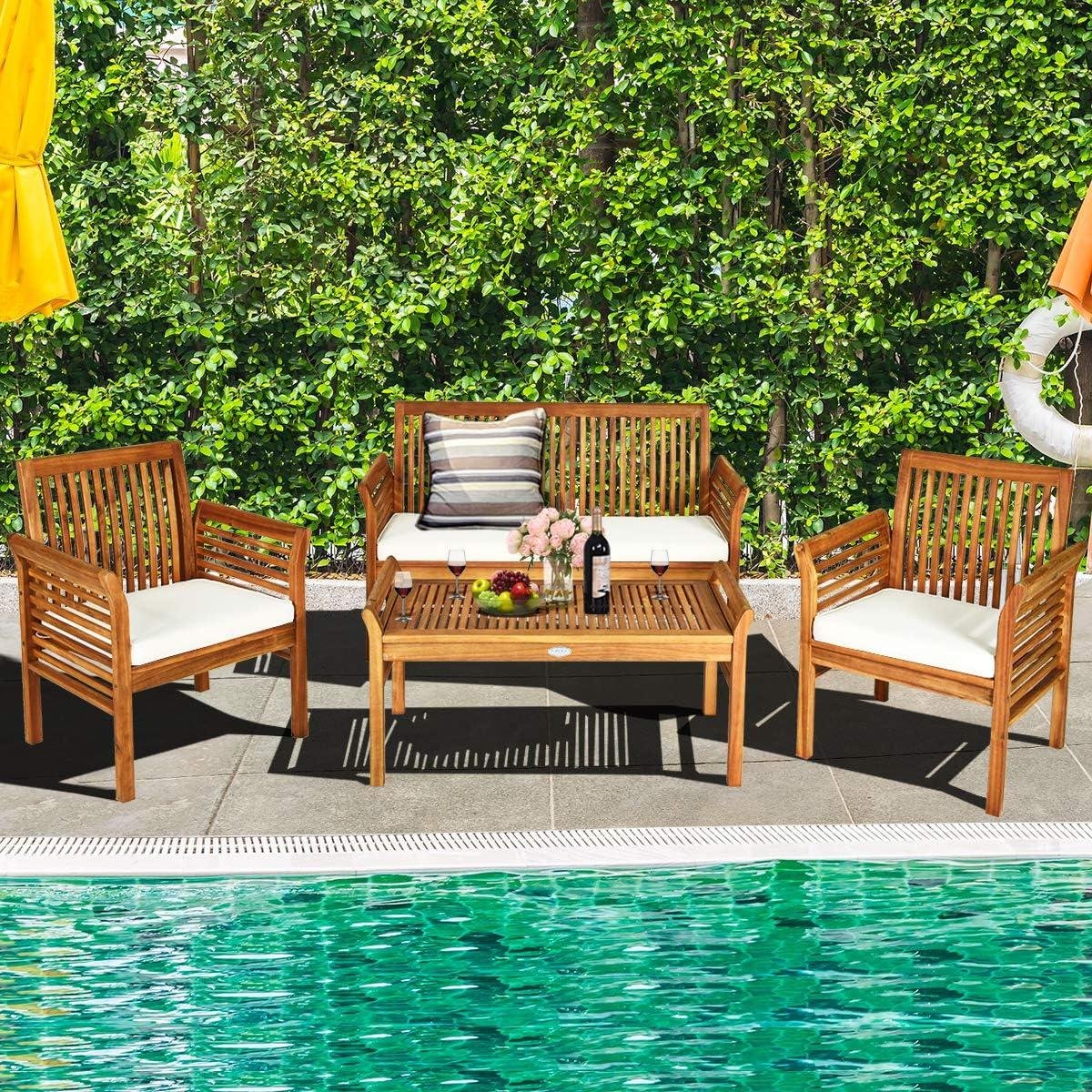 My Take on Tangkula’s Acacia 4-Piece Patio Set