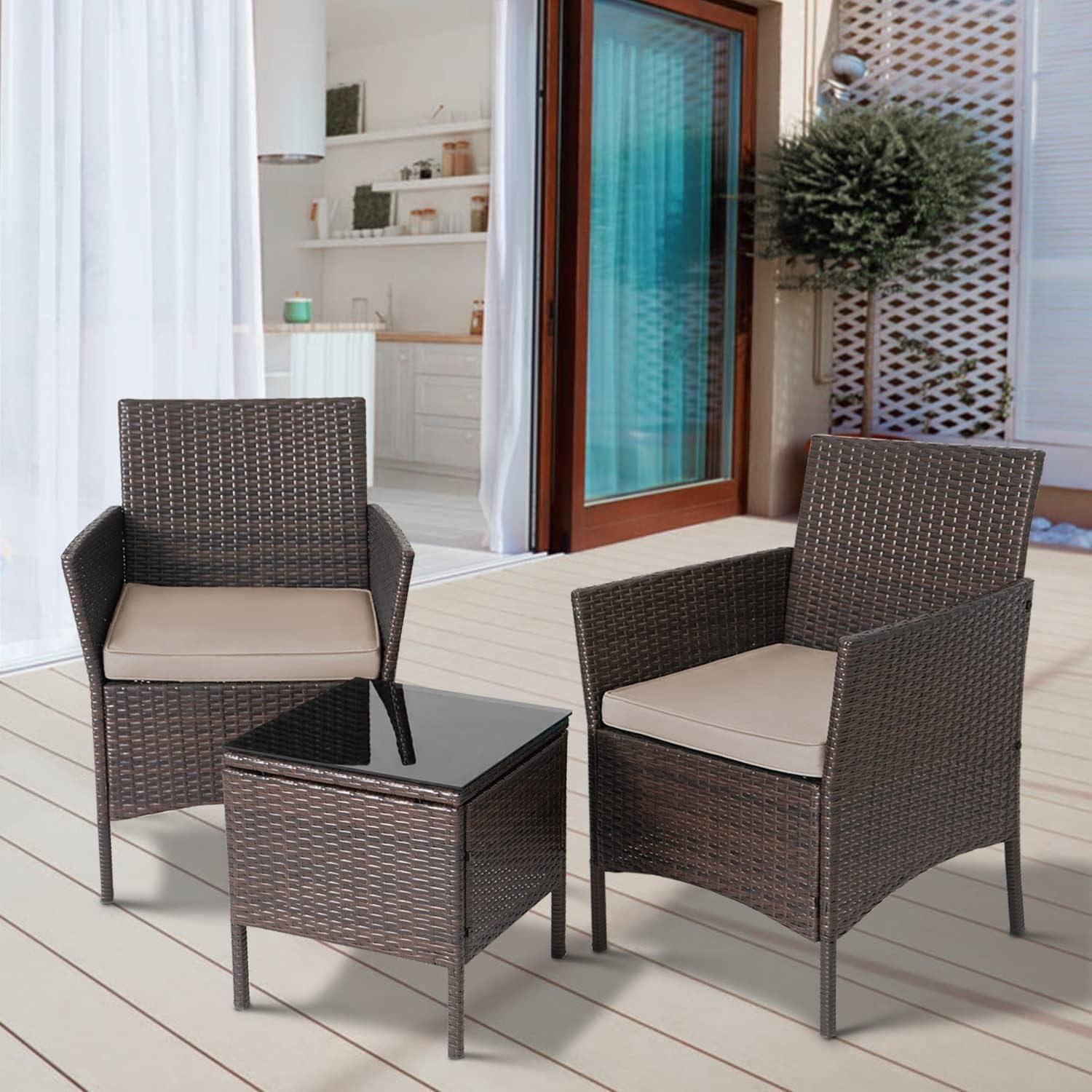 my Take on This 3-Piece Wicker Bistro Patio Set