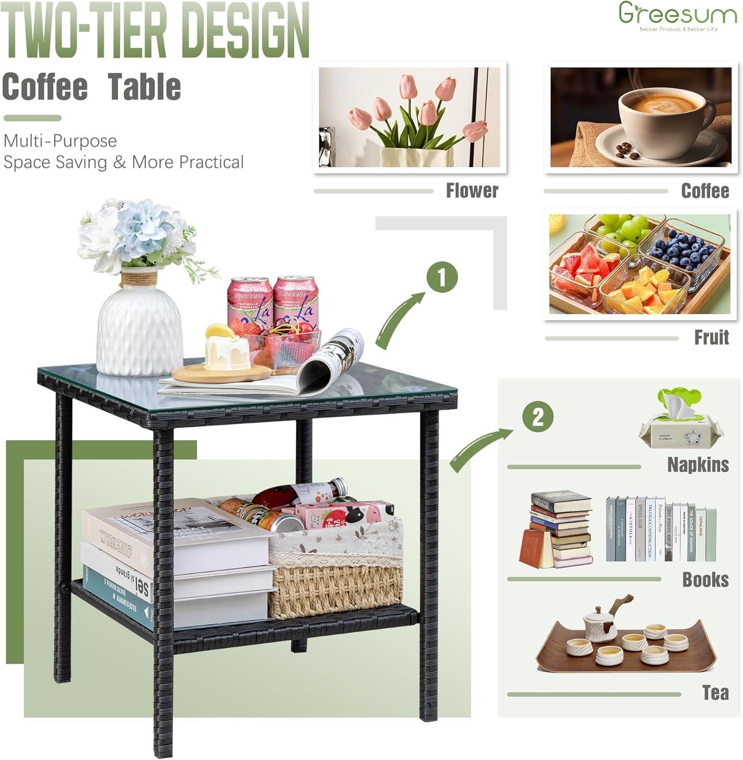 My Take on Greesum wicker Rockers & ‍Table Set