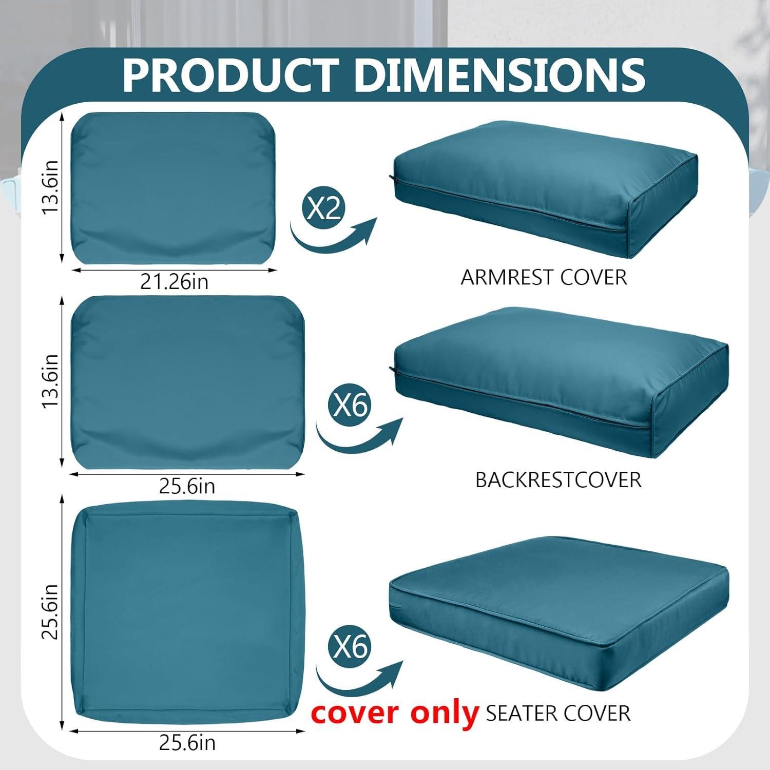 My Take on 14-Piece ⁣waterproof Patio ⁢Cushion Covers