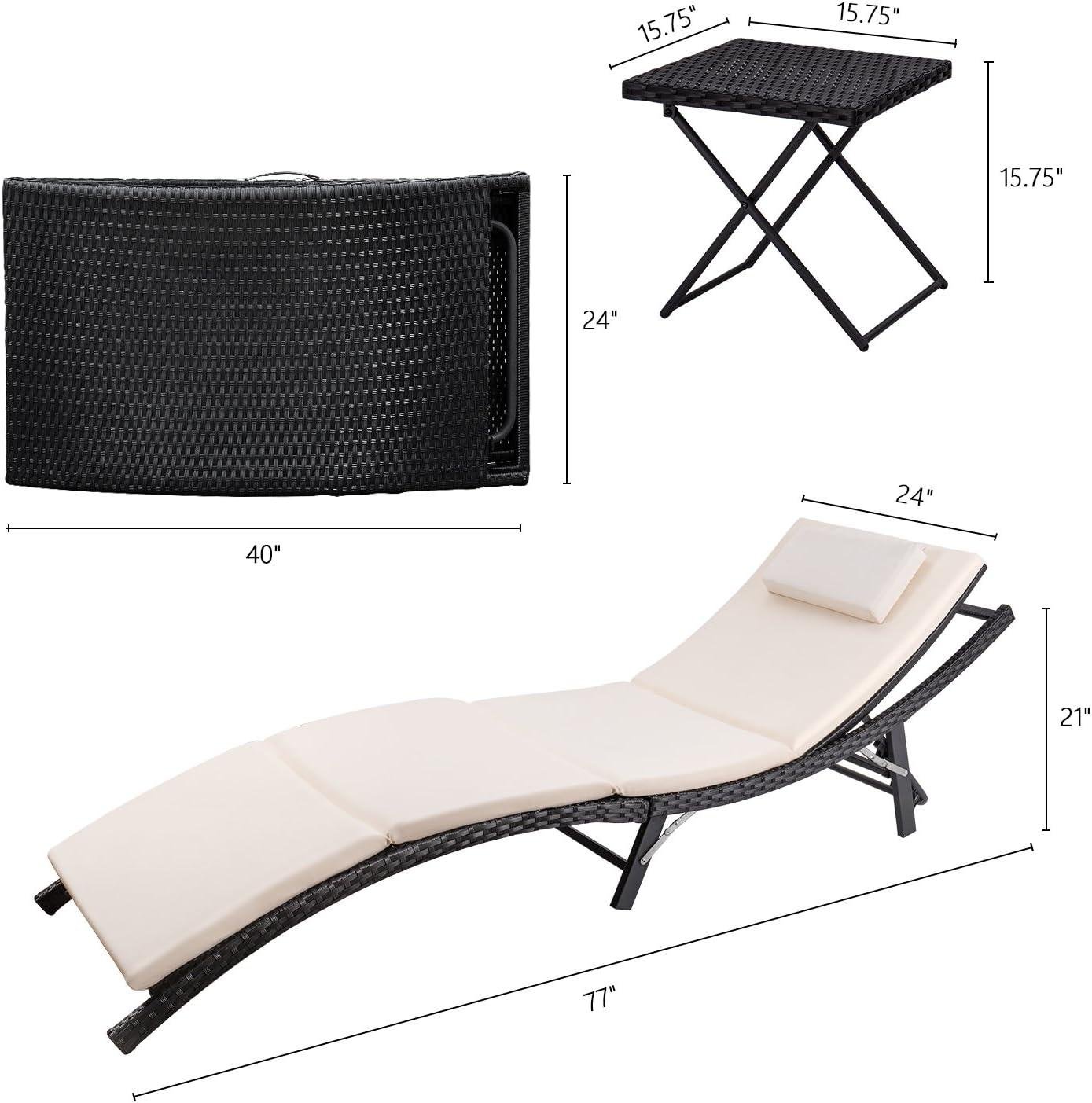 My‍ Take on Devoko⁤ Rattan Chaise Set for Patio