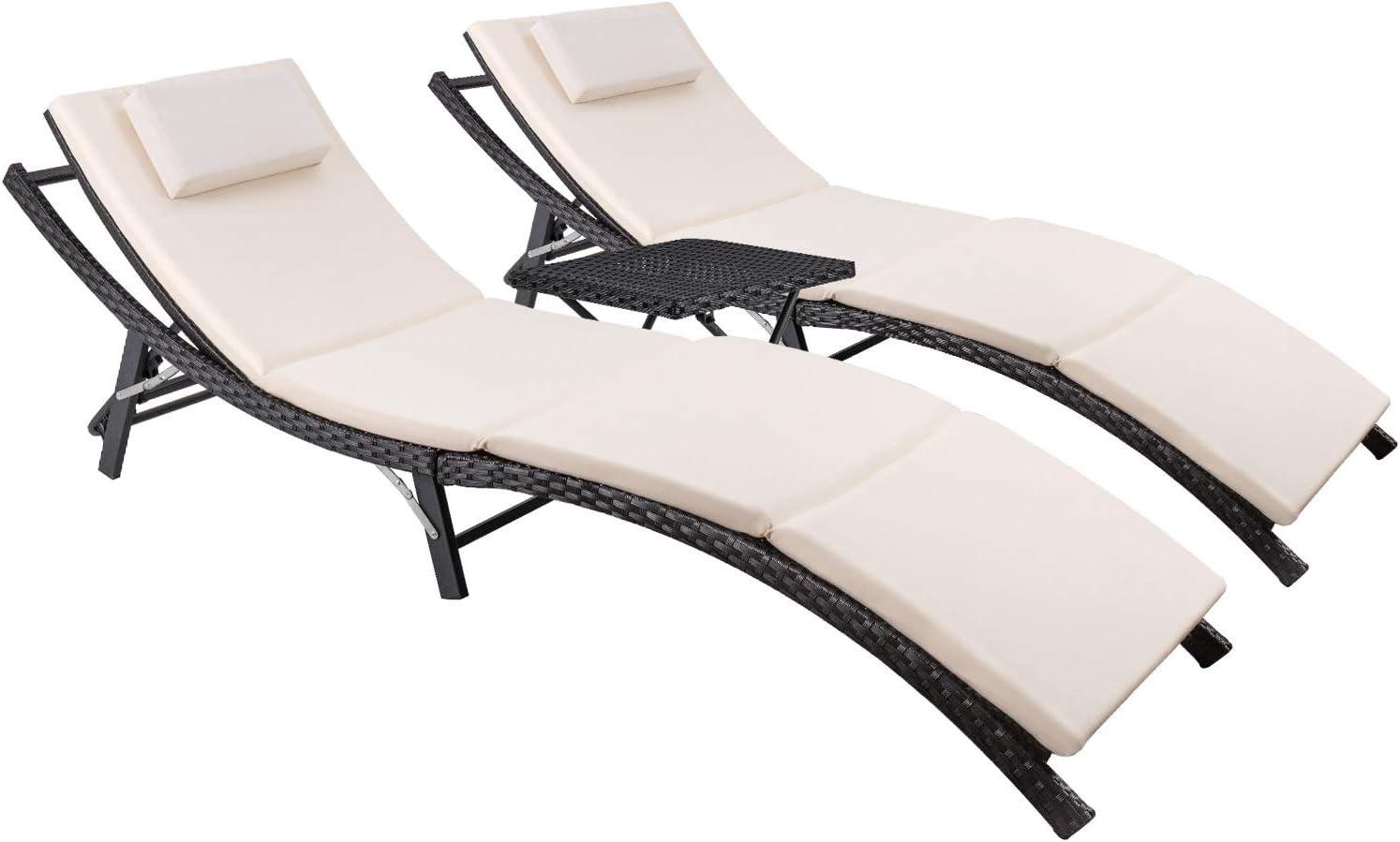 My Take on Devoko Rattan Chaise Set for Patio