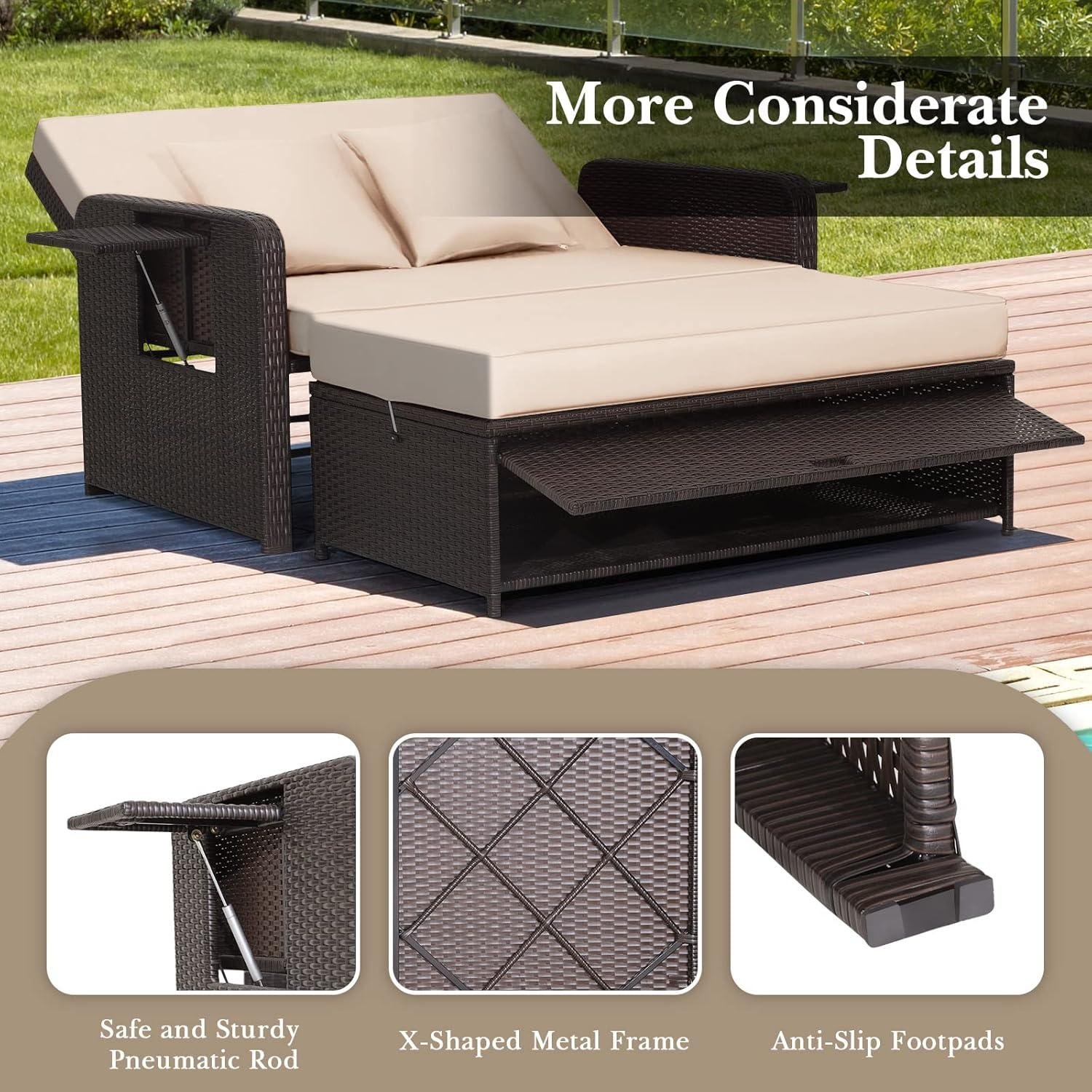 My Take on Tangkula Rattan ⁣Daybed: Built for Lounging