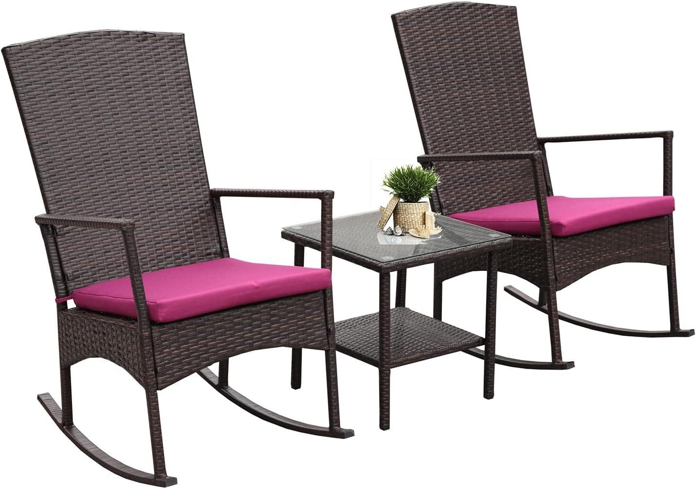 My Take on This HDPE​ Wicker Rocker Bistro Set (Khaki)