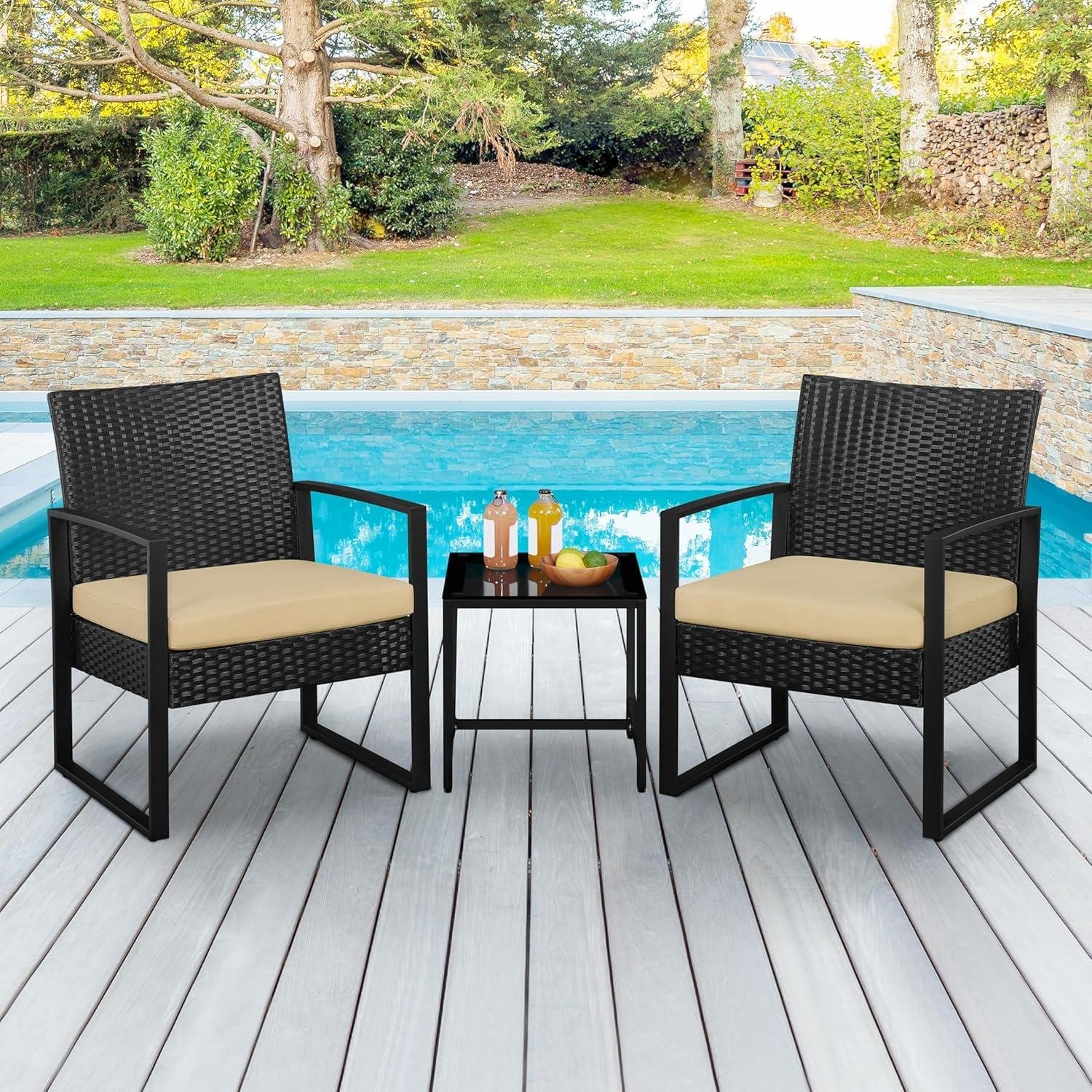 My Take on the ​Yaheetech Rattan Bistro Set Outdoors