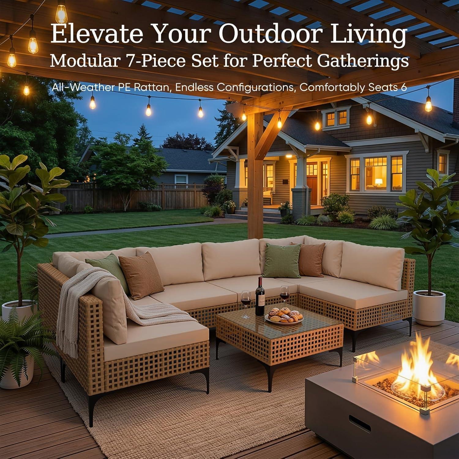 My Take on the Devoko 7-Piece Wicker ‌Patio Set