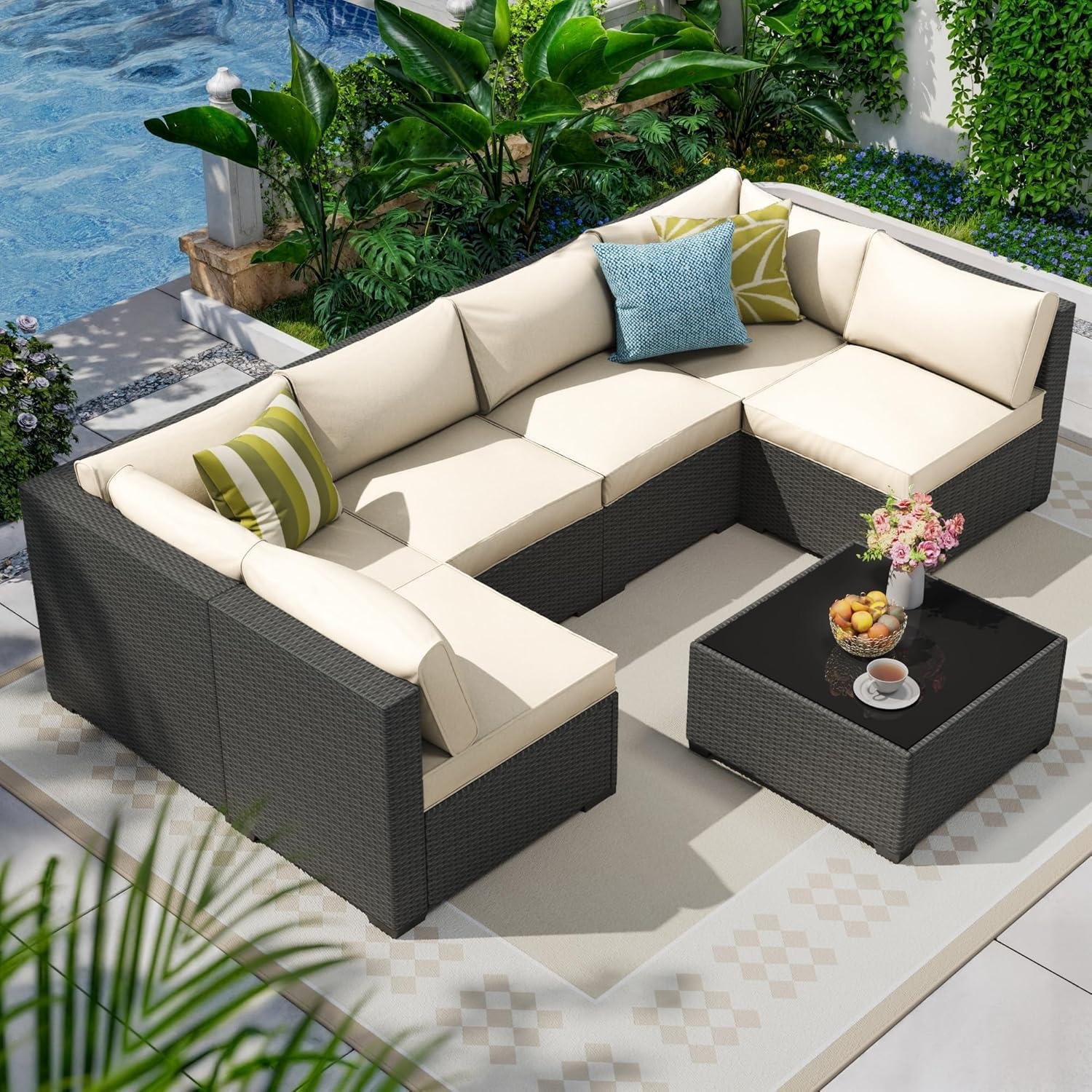 My Take on‌ the Olimix 7-Piece Rattan Patio Set