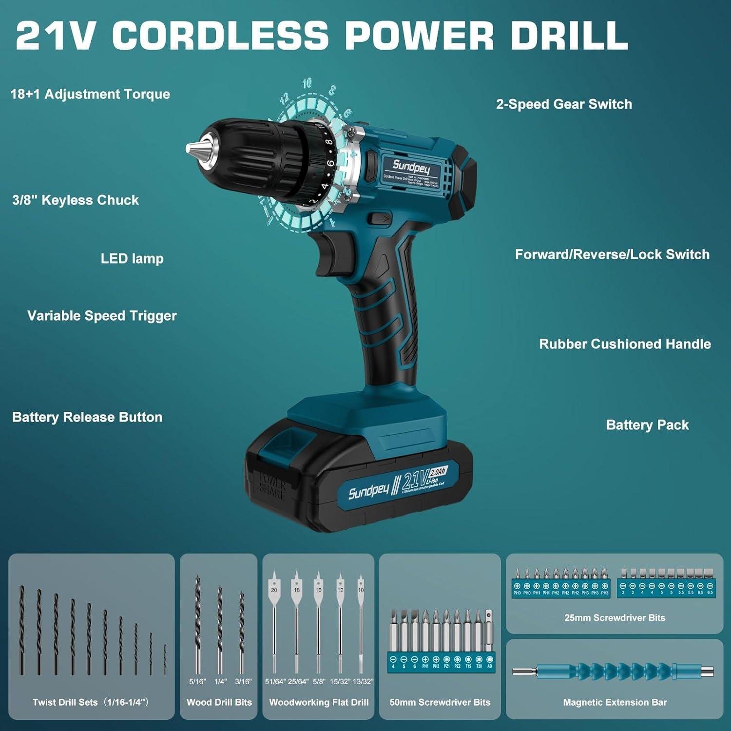 Sundpey 21V Cordless ⁣Drill Review: Right for Our Shop?