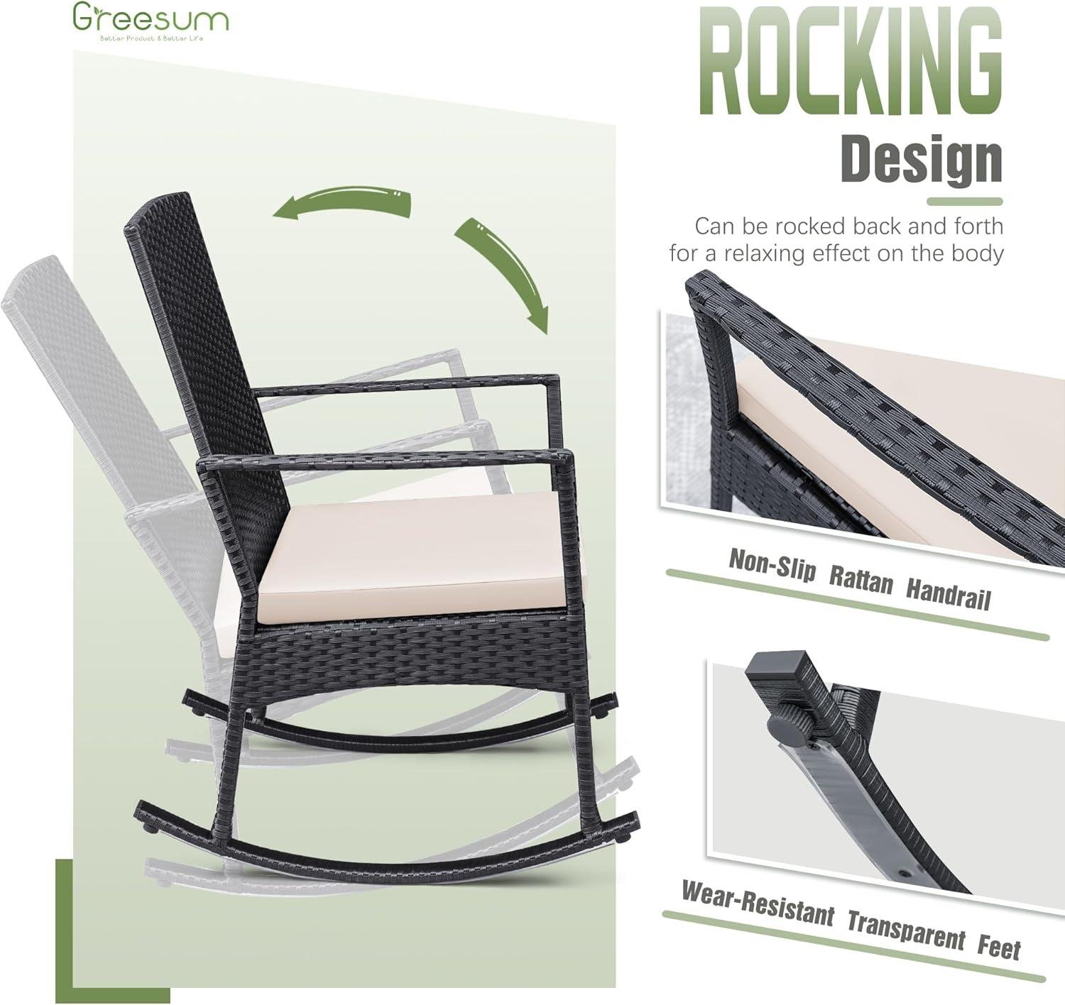 my Take on Greesum Wicker Rockers & Table ⁢Set