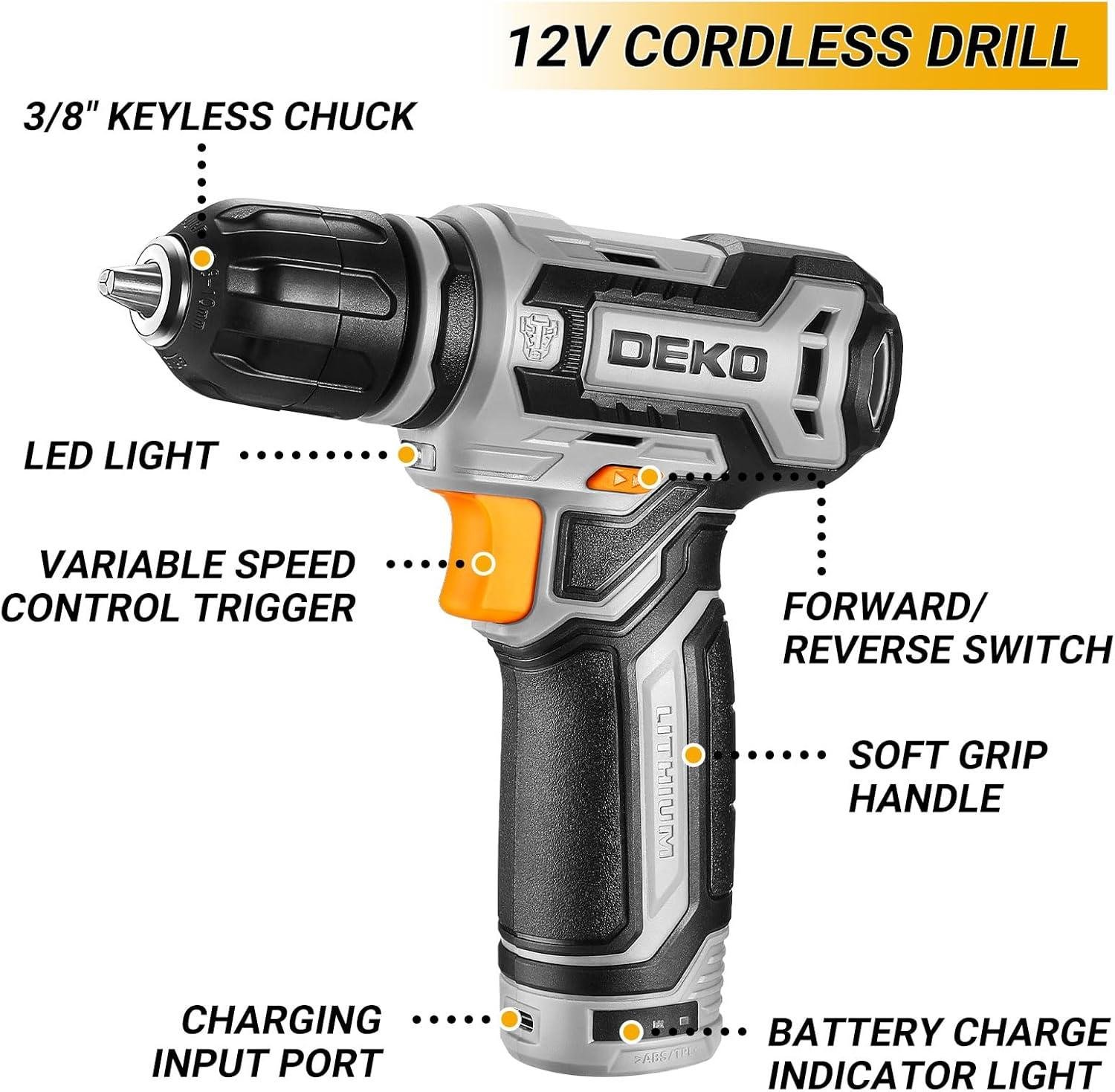 DEKOPRO ⁢12V Cordless Drill Kit Review: Right for Us?