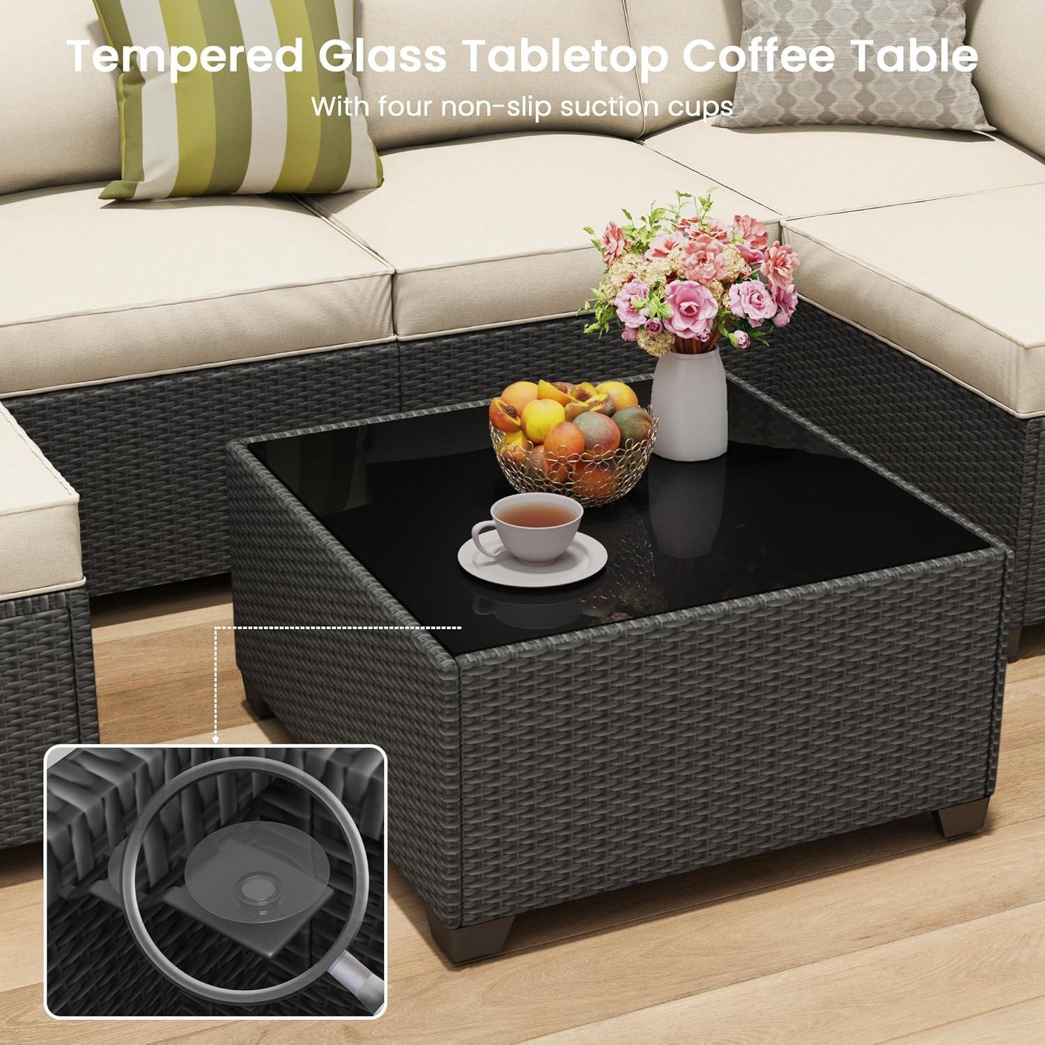 My⁣ Take on the Olimix 7-Piece Rattan Patio Set