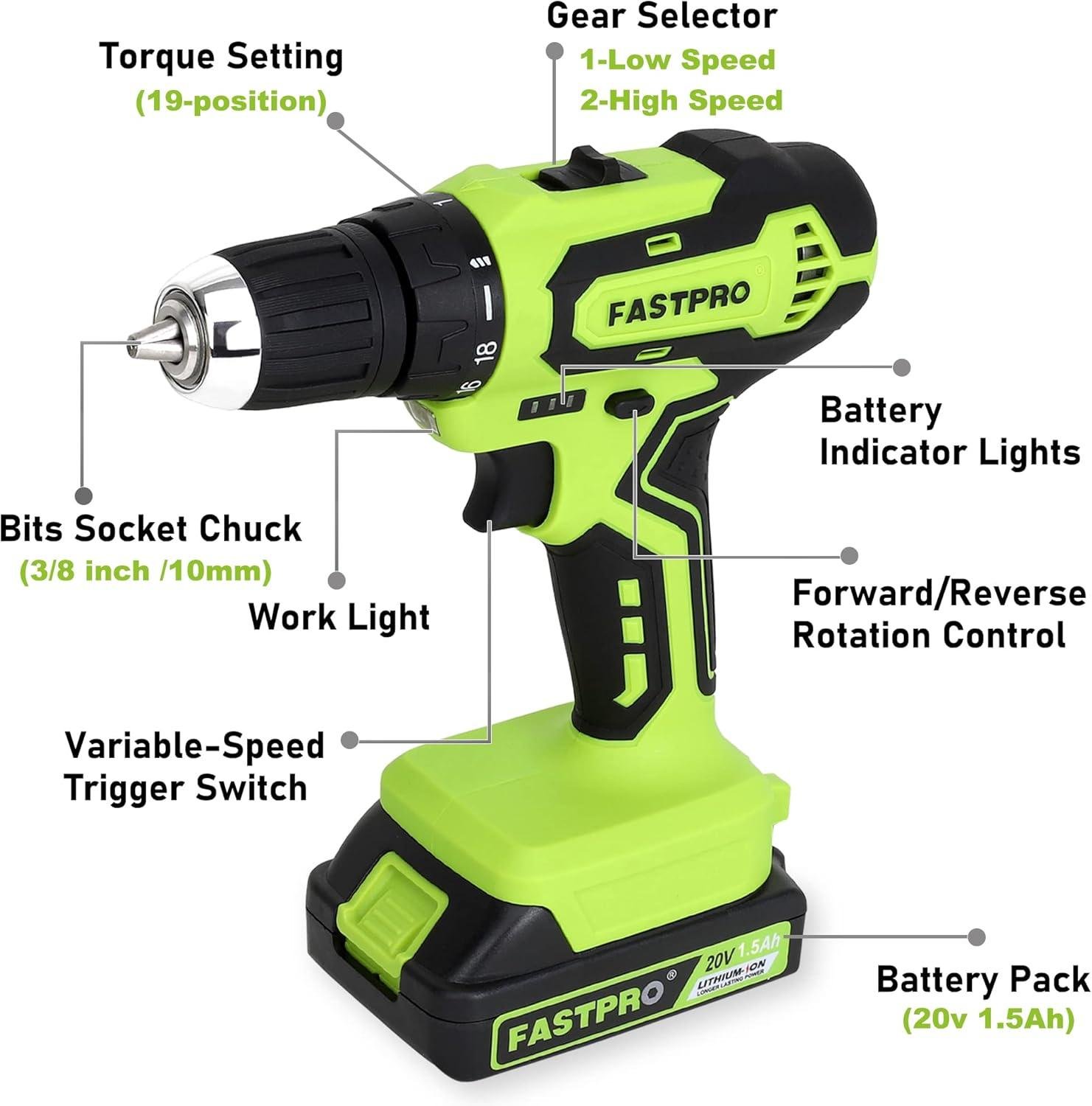 FASTPRO⁢ 20V Drill ⁤Driver Review: ⁣Right for Our Shop?
