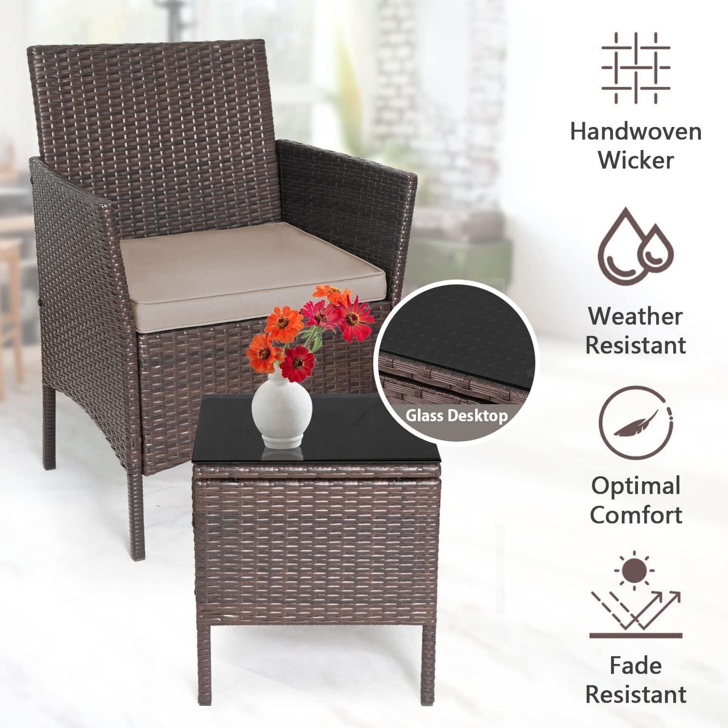 My Take on This 3-Piece Wicker Bistro Patio Set
