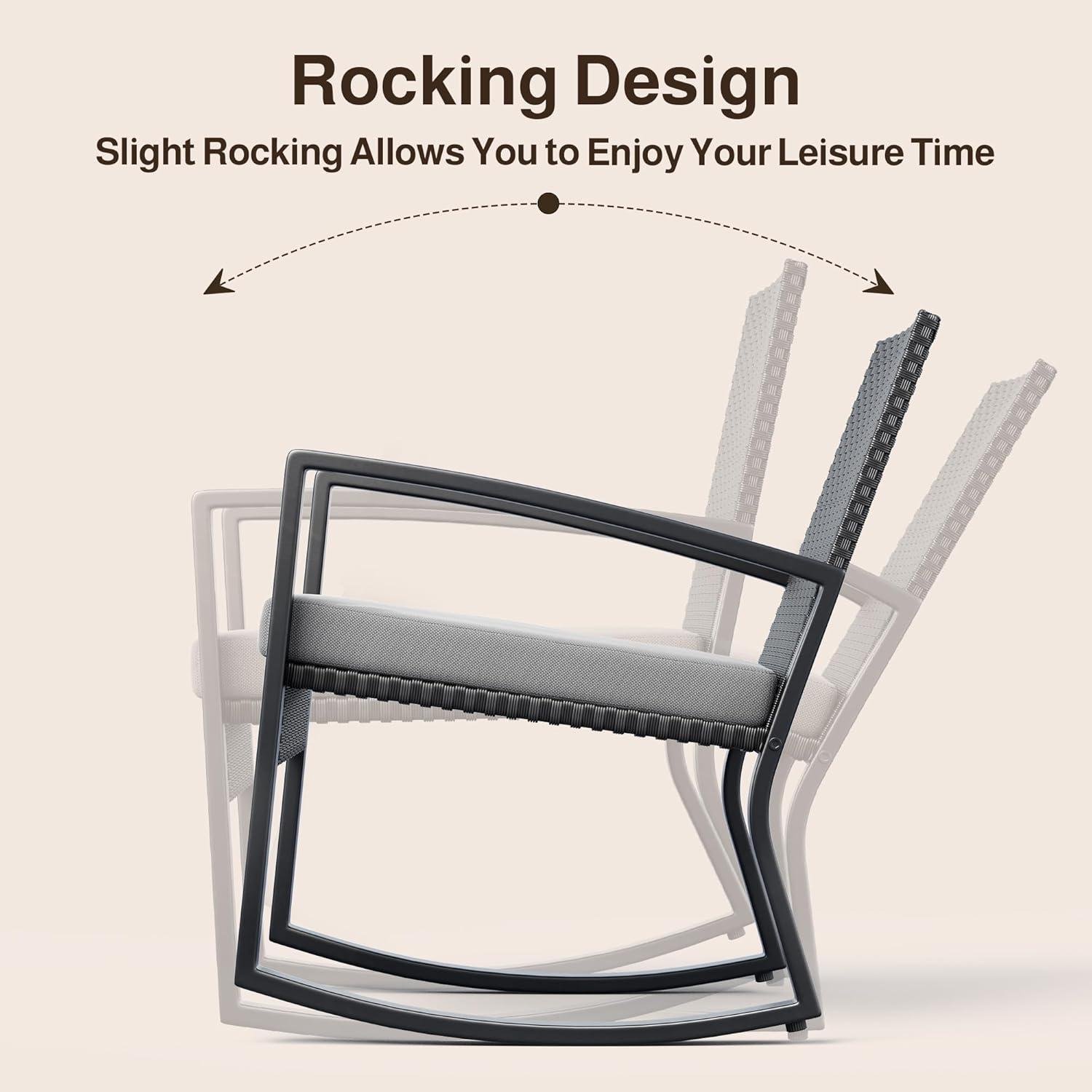 my Take on ⁤Ahomly’s 4-Piece Rocking Wicker Set