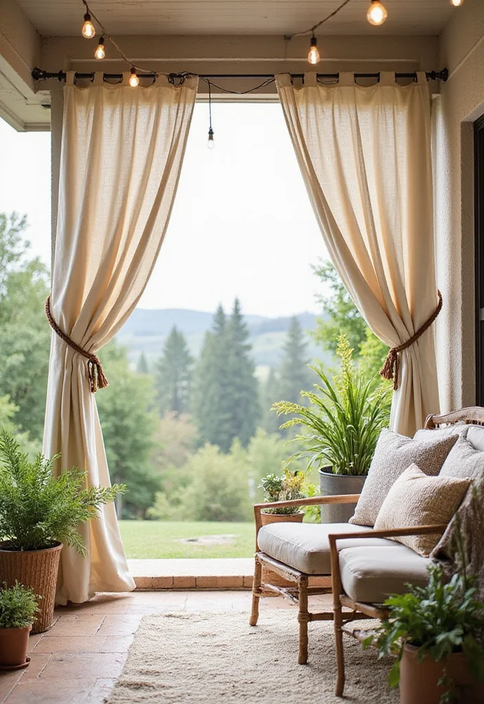 Step By Step Guide: How to Elevate Your Outdoor Space with Stunning Patio Curtains - 8. Utilize Curtain Accessories 1