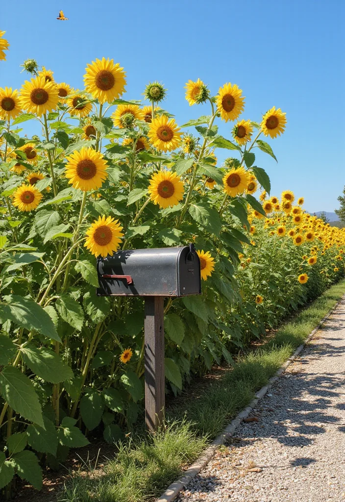 The Ultimate Guide to Mailbox Landscaping: Transform Your Curb Appeal with Full Sun Plants - 10. Stunning Sunflowers: Always a Showstopper 1