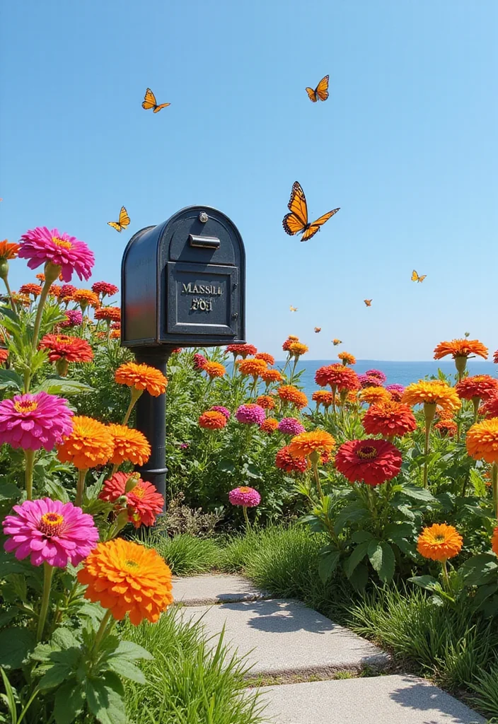 The Ultimate Guide to Mailbox Landscaping: Transform Your Curb Appeal with Full Sun Plants - 4. Dazzling Zinnias: A Rainbow of Possibilities 1