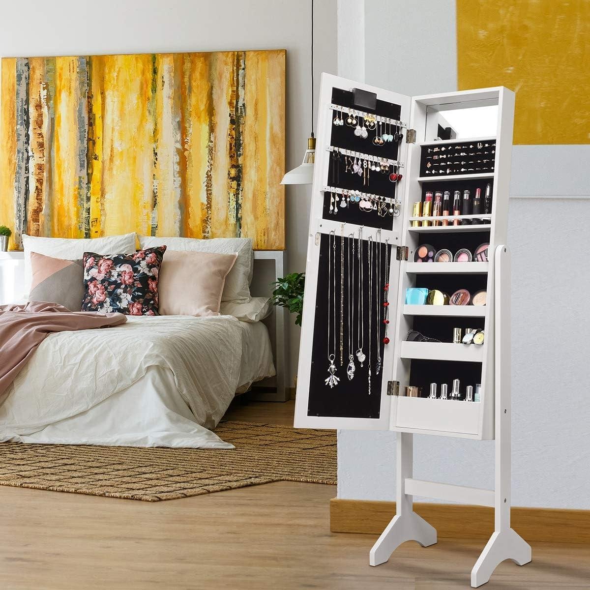 Giantex Jewelry Armoire Cabinet Review: Shop Fit?